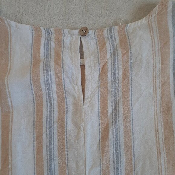 Striped Long Sleeve Top - Cream, Tan, and Gray - Picture 9 of 13